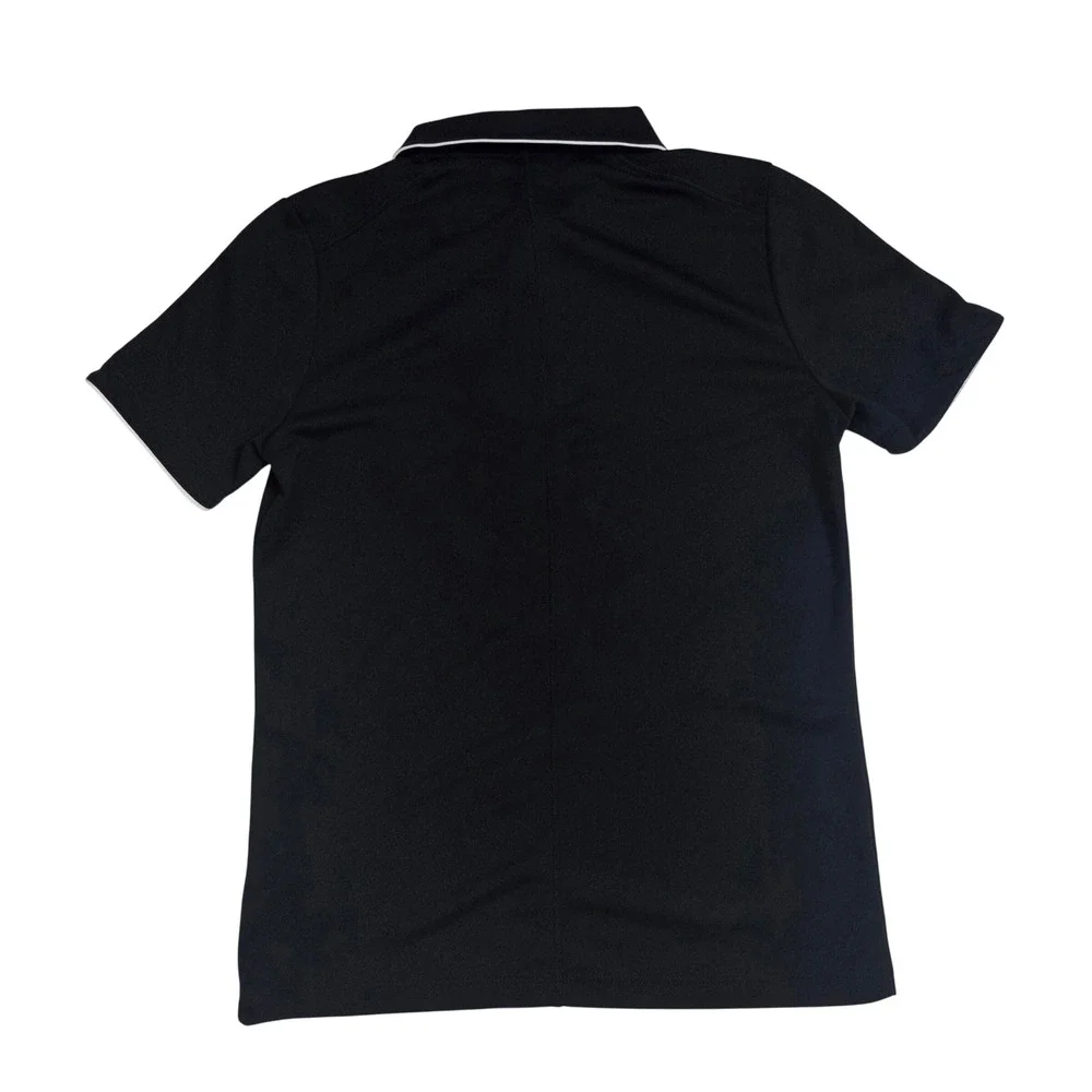 Nike boys Dri-FIT Polo Shirt Black White Short Sleeve Sport Top 915882-010 M